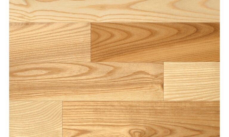 Unstained Ash Solid Hardwood