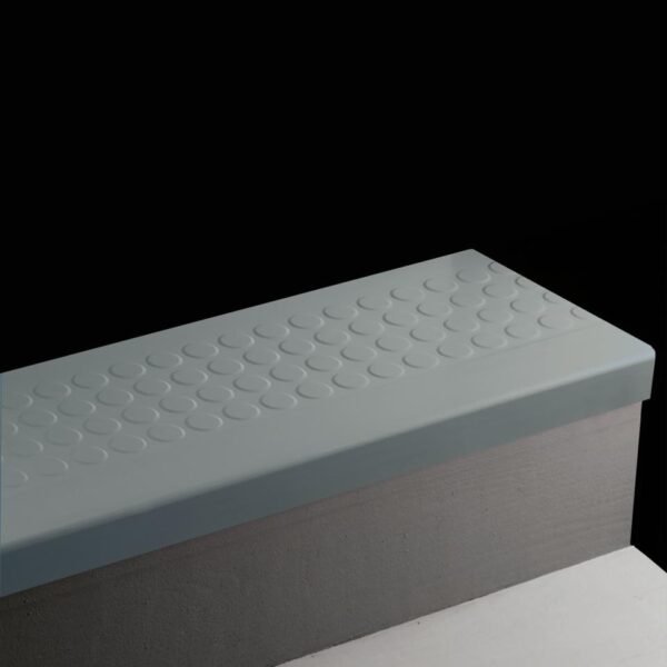 Tarkett Angle Fit Rubber Stair Tread Raised Round #84 Blue Jeans with Insert 72"