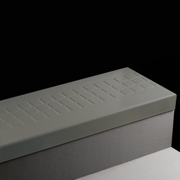 Tarkett Angle Fit Rubber Stair Tread Raised Square #92 Blue Lagoon with Insert 72"