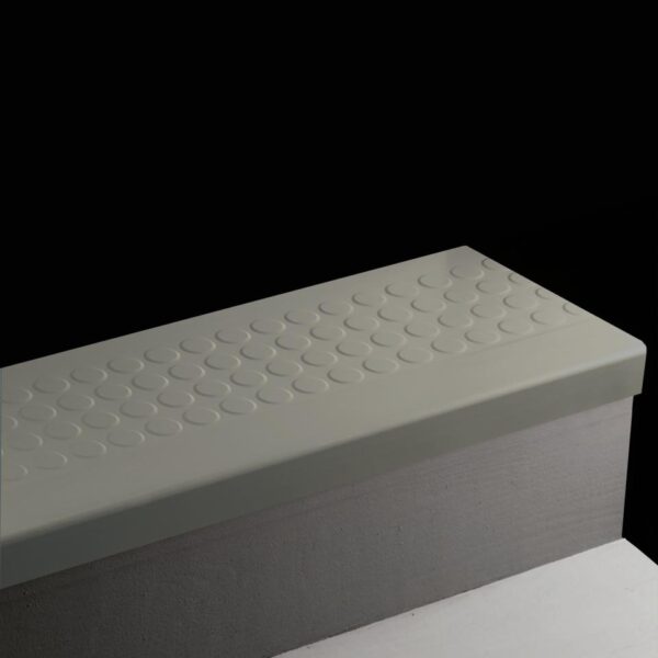 Tarkett Angle Fit Rubber Stair Tread Raised Round #72 Harbour with Grit tape 54"