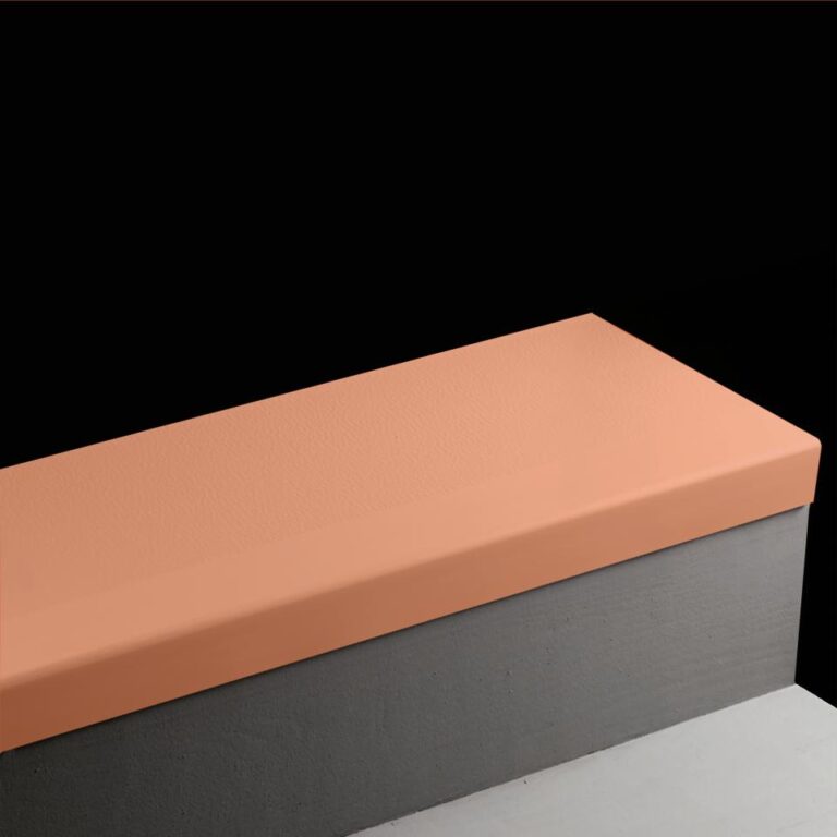 Tarkett Angle Fit Rubber Stair Tread Hammered #62 Tangerine Tango with Insert 36"