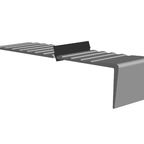 Core Flooring Regular Duty Vinyl Stair Tread #01 Black with 1" Safety Insert #C2026 Sparkle Black 2" (50.8 mm) x 12" x 12'