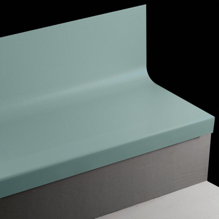 Tarkett Angle Fit Rubber Stair Tread Raised Round #VM5 Dream Teal with Grit Tape 36"