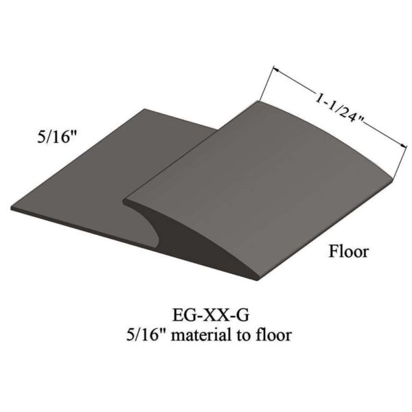 Johnsonite Carpet Edge Guard - EG 47 G 5/16" material to floor #47 Brown 12'