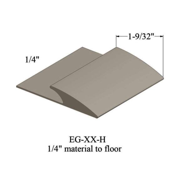 Johnsonite Carpet Edge Guard - EG 09 H 1/4" material to floor #9 Clay 12'