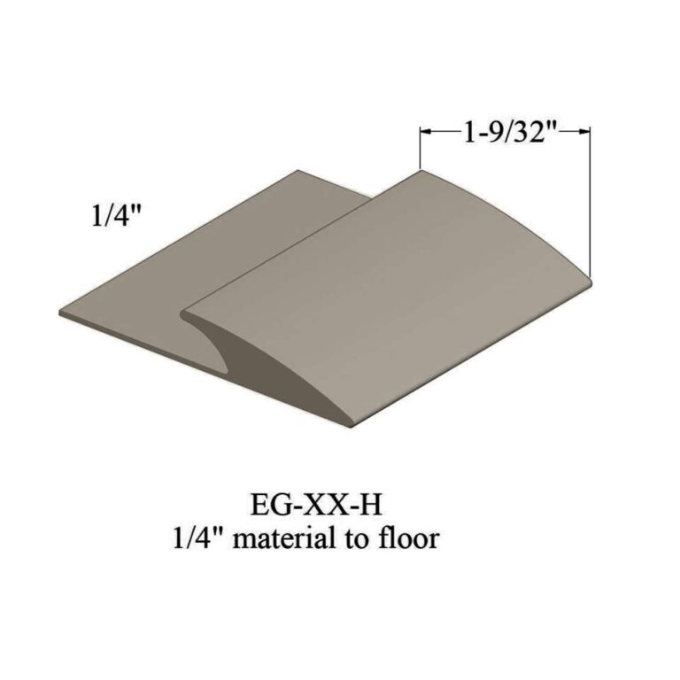 Johnsonite Carpet Edge Guard - EG 09 H 1/4" material to floor #9 Clay 12'