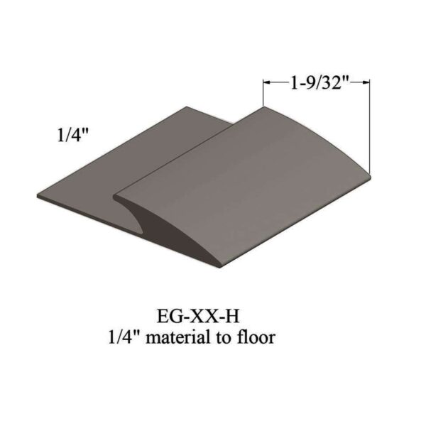 Johnsonite Carpet Edge Guard - EG 283 H 1/4" material to floor #283 Toast 12'