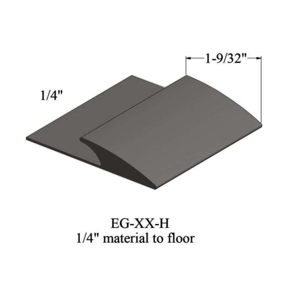 Johnsonite Carpet Edge Guard - EG 47 H 1/4" material to floor #47 Brown 12'