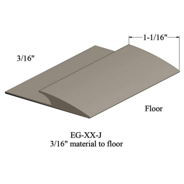 Johnsonite Carpet Edge Guard - EG 09 J 3/16" material to floor #9 Clay 12'