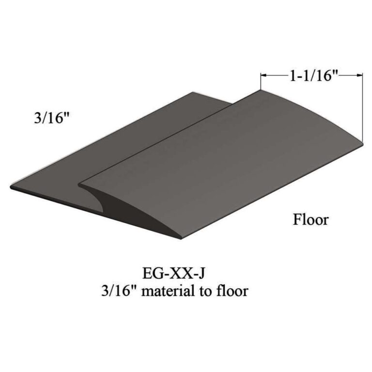 Johnsonite Carpet Edge Guard - EG 167 J 3/16" material to floor #167 Fudge 12'