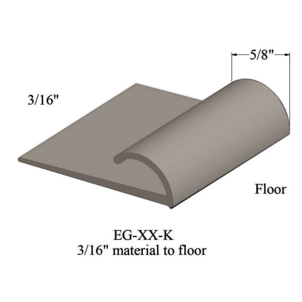 Johnsonite Carpet Edge Guard - EG 31 K 3/16" material to floor #31 Zephyr 12'
