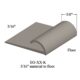 Johnsonite Carpet Edge Guard - EG 31 K 3/16" material to floor #31 Zephyr 12'