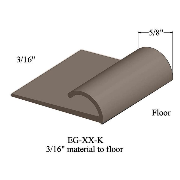 Johnsonite Carpet Edge Guard - EG 45 K 3/16" material to floor #45 Sandalwood 12'