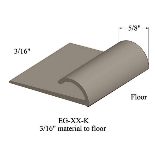 Johnsonite Carpet Edge Guard - EG 49 K 3/16" material to floor #49 Beige 12'