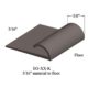 Johnsonite Carpet Edge Guard - EG 76 K 3/16" material to floor #76 Cinnamon 12'