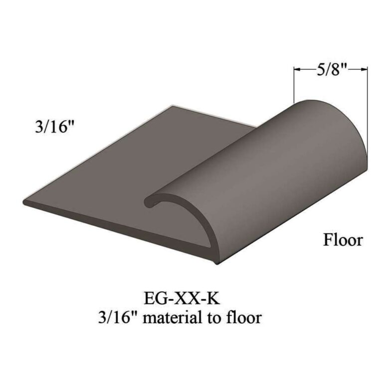 Johnsonite Carpet Edge Guard - EG 283 K 3/16" material to floor #283 Toast 12'