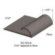 Johnsonite Carpet Edge Guard - EG 283 K 3/16" material to floor #283 Toast 12'