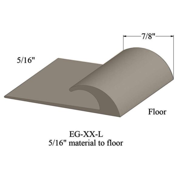Johnsonite Carpet Edge Guard - EG 09 L 5/16" material to floor #9 Clay 12'