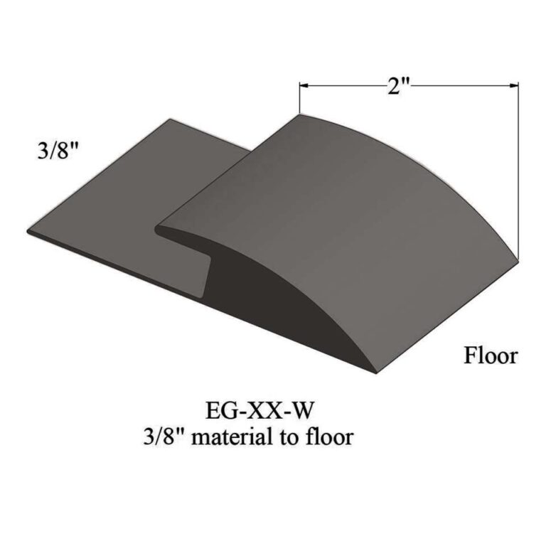 Johnsonite Carpet Edge Guard - EG 167 W 3/8" material to floor #167 Fudge 12'
