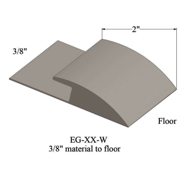 Johnsonite Carpet Edge Guard - EG 31 W 3/8" material to floor #31 Zephyr 12'