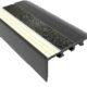 Kinesik Ecoglo C4-E20 Photoluminescent Carpet Stair Nosing with Black Anti-Slip Strip 2.7" (Sold in Linear Feet)