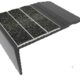 Kinesik Ecoglo F4-N20 Flat Stair Nosing with Black Anti-Slip Strips 2.7" (Sold in Linear Feet)