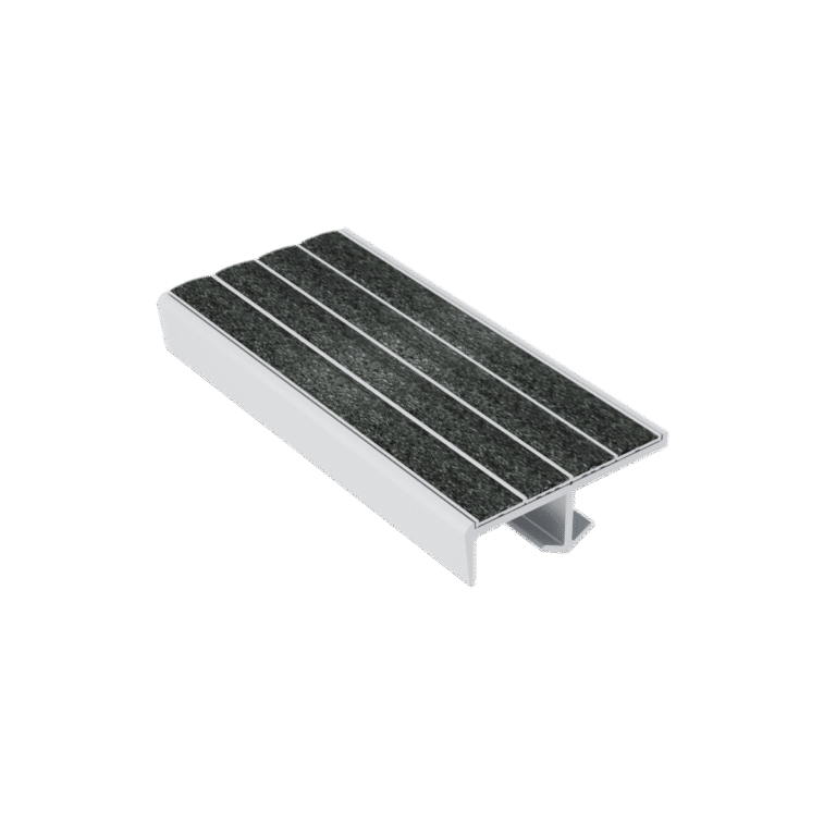 Kinesik Ecoglo S2-N30 Cast in Place Stair Nosing with Black Anti-Slip Strips 2.2" (Sold in Linear Feet)