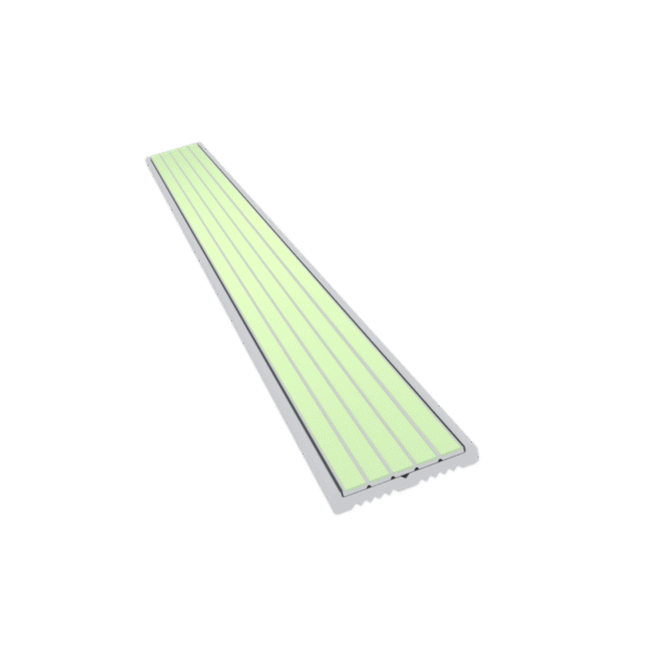 Kinesik Ecoglo T5-G6001 Photoluminescent Guidance Strip with Aluminum Channel 0.6" x 10'