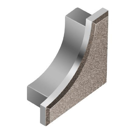 Schluter DILEX-AHK End Cap - Aluminum Light Anthracite