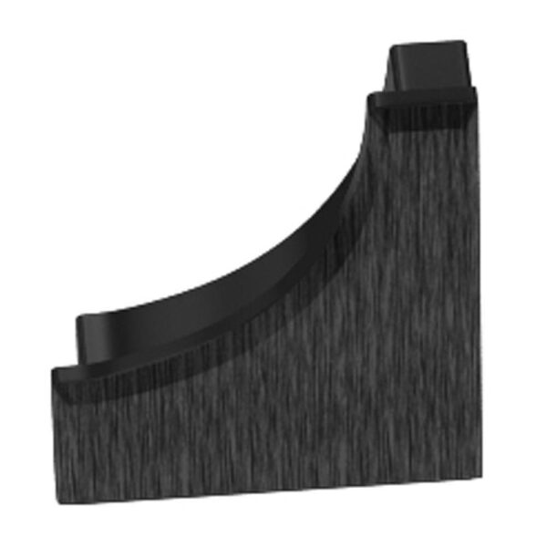 Schluter DILEX-AHK End Cap - Aluminum Anodized Brushed Graphite