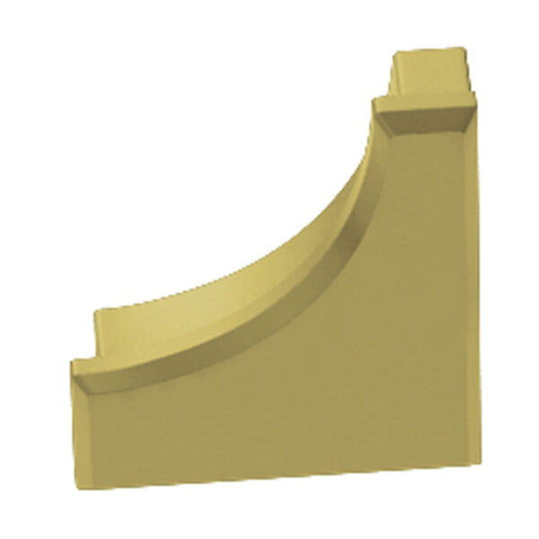 Schluter DILEX-AHK End Cap - Aluminum Anodized Matte Brass