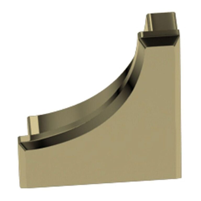 Schluter DILEX-AHK End Cap - Aluminum Anodized Polished Brass