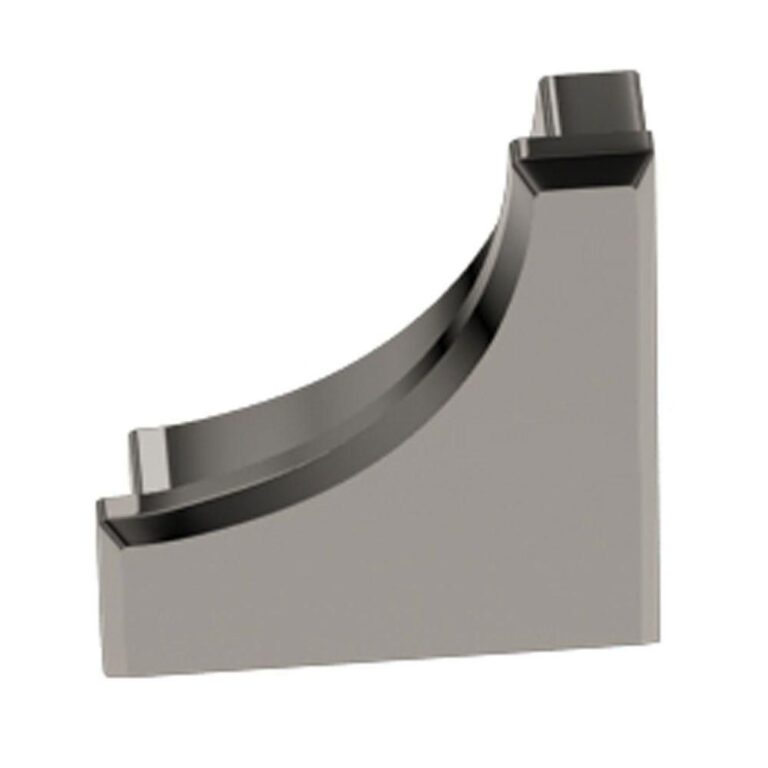 Schluter DILEX-AHK End Cap - Aluminum Anodzied Polished Nickel