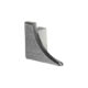 Schluter DILEX-AHKA Left End Cap with 3/8" Radius - Aluminum Pewter