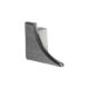 Schluter DILEX-AHKA Left End Cap with 3/8" Radius - Aluminum Stone Grey