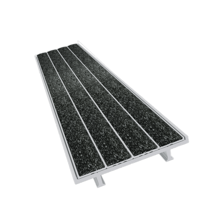 Kinesik Ecoglo S1-N30 Cast in Place Stair Nosing with Black Anti-Slip Strip 2.1" (Sold in Linear Feet)