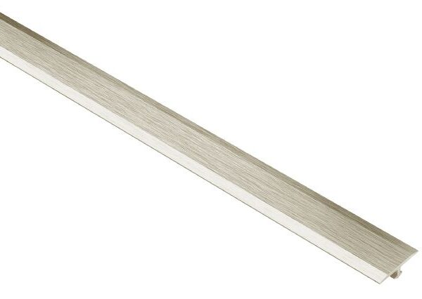 Schluter VINPRO-T Retrofit Resilient T-Molding Profile - Anodized Aluminum Brushed Nickel 1/8" (3 mm) x 1" x 8' 2-1/2"
