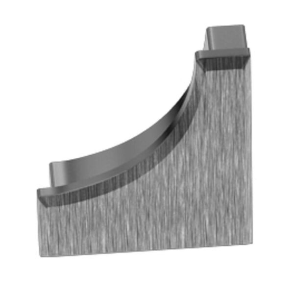 Schluter DILEX-AHK End Cap - Aluminum Anodized Brushed Chrome