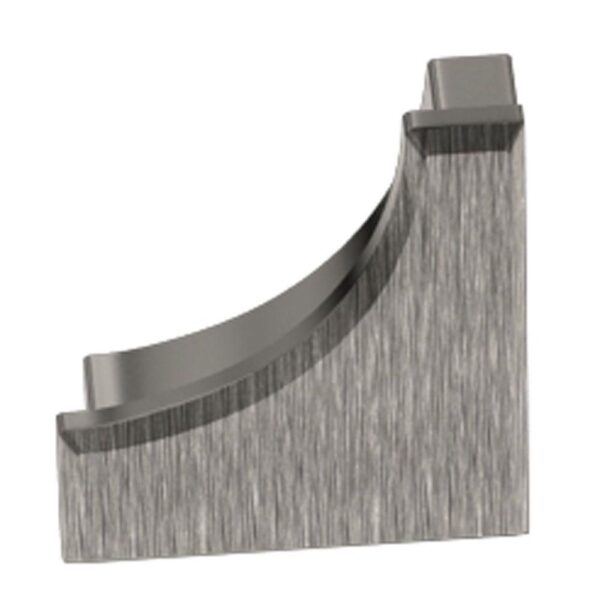 Schluter DILEX-AHK End Cap - Aluminum Anodized Brushed Nickel