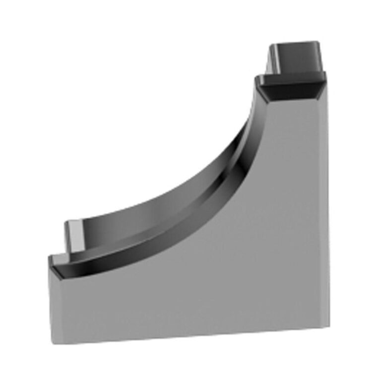 Schluter DILEX-AHK End Cap - Aluminum Anodized Polished Chrome