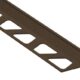 Schluter FINEC Finishing and Edge Protection Profile Aluminum Bronze 11/32" (9 mm) x 8' 2-1/2"