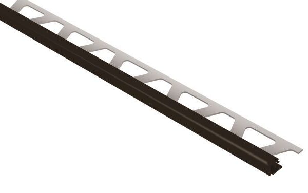 Schluter QUADEC Square Edge Trim - Aluminum Black Brown 3/8" (10 mm) x 8' 2-1/2"