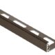 Schluter JOLLY Wall Tile Edge Trim Anodized Aluminum Brushed Antique Bronze 1/2" (12.5 mm) x 8' 2-1/2"