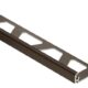 Schluter JOLLY Wall Tile Edge Trim Anodized Aluminum Brushed Antique Bronze 3/8" (10 mm) x 8' 2-1/2"