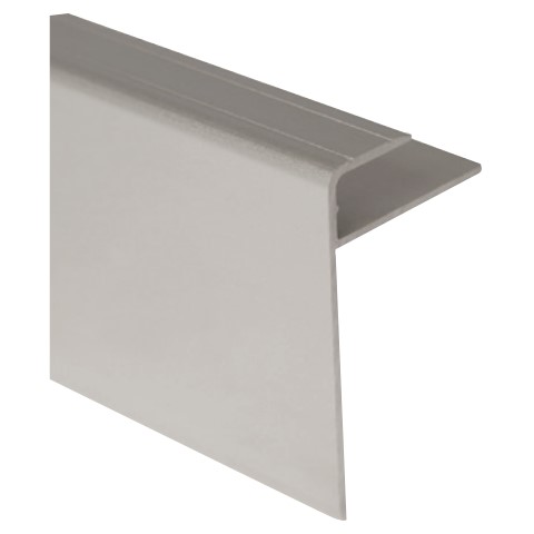 M-D PRO Laminate Floor Stair Nosing Aluminum Satin Titanium 5/16" x 8'