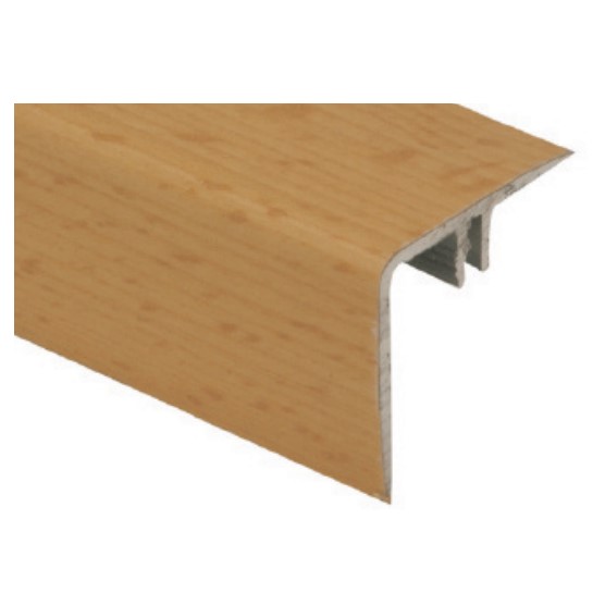 M-D PRO Aluminum Stair Nosing for Laminate Maple 1/4" x 12'
