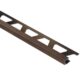 Schluter QUADEC Square Edge Trim - Anodized Aluminum Brushed Antique Bronze 5/16" (8 mm) x 8' 2-1/2"